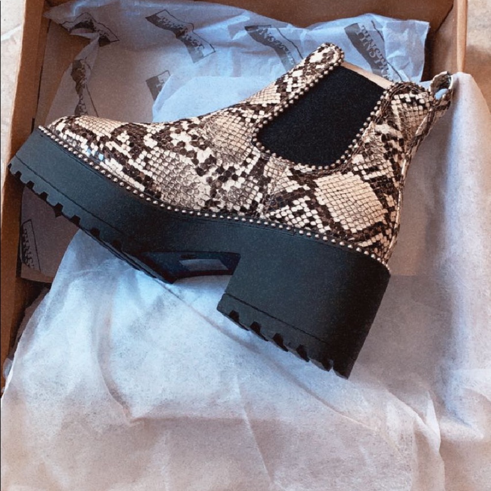 Tinstree snakeskin boots
